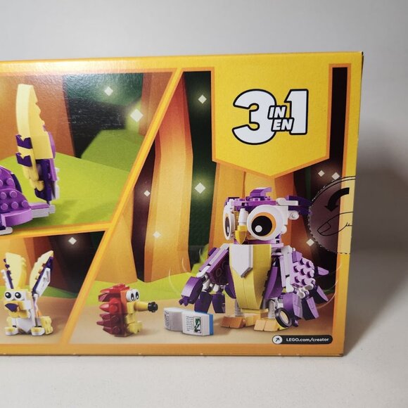 NEW LEGO 31125 Creator 3 in 1 OWL SQUIRREL RABBIT Fantasy Forest Creatures Woodl - Picture 5 of 14